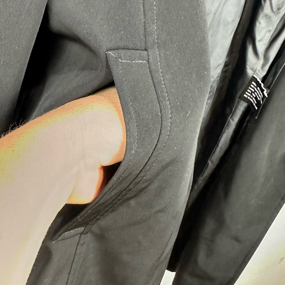 Anne Klein Black Trench Coat - Picture 8 of 10